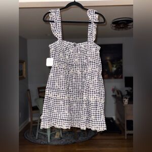 Black and White Gingham Dress